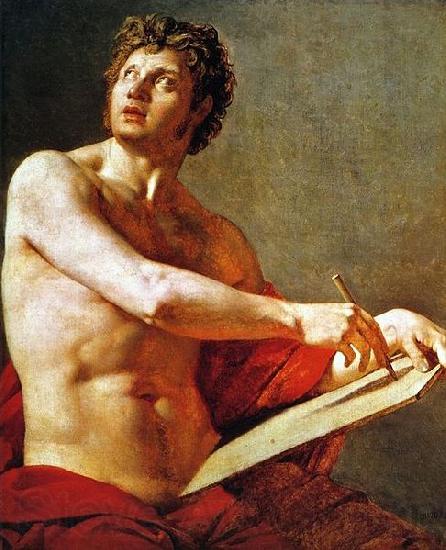 Jean Auguste Dominique Ingres Academic Study of a Male Torse. France oil painting art